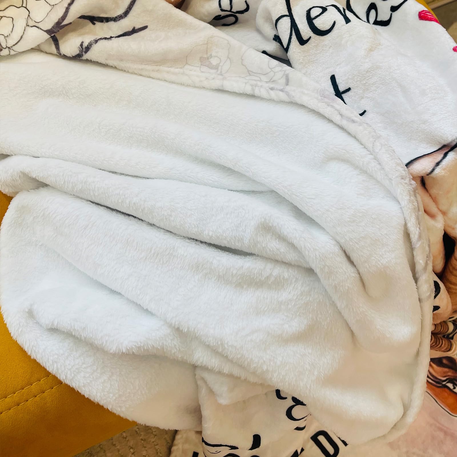 Kuscheldecke für Meine Tochter, Kuscheldecke für Tochter von Mama, Mutter Tochters Decke mit Spruch Deutsch, Flanelldecke, Brief Gedruckt Decken Geschenke für Weihnachten Geschenke zum Schulabschluss