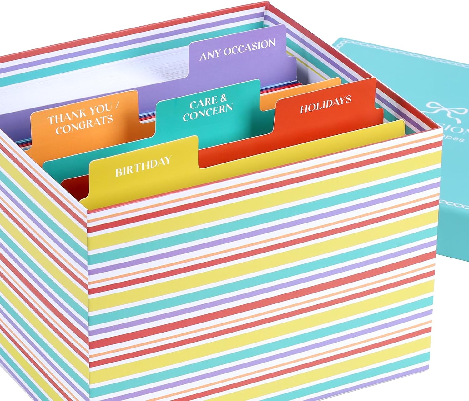 BIOBROWN 100 All Occasion Greeting Cards Assortment Box with Envelopes and Dividers, 5 x 7 Inch Blank Inside, Perfect for Valentine's Day, Birthday, Wedding, Holiday, Congratulations, Thank You, Sympathy, Office, Christmas - Image 7