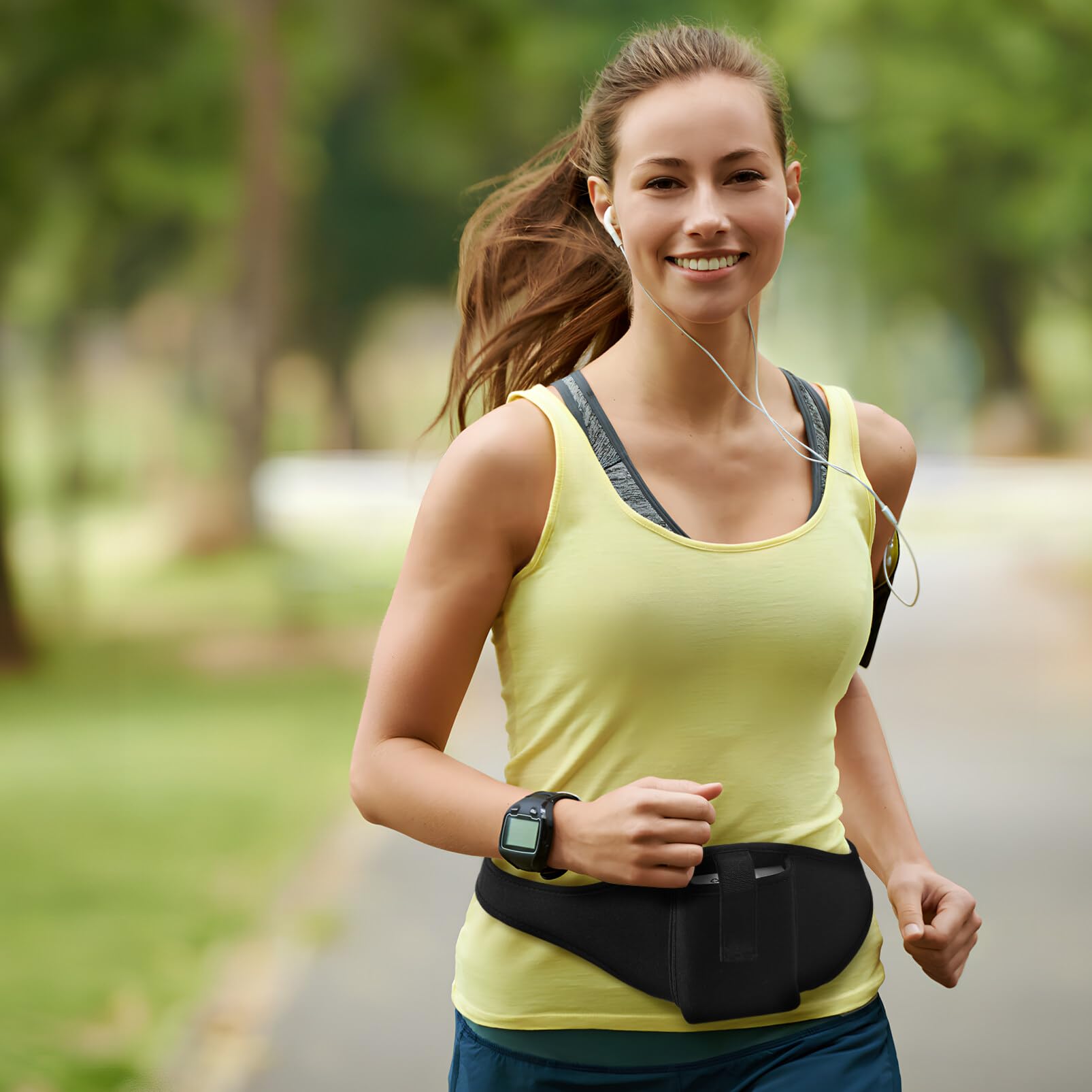 VICASKY Ceinture réglable pour Microphone avec Support pour téléphone Portable pour Les entraînements de Fitness, la Course à Pied et Les Performances Combinaison d'un pour Microphone et d'un
