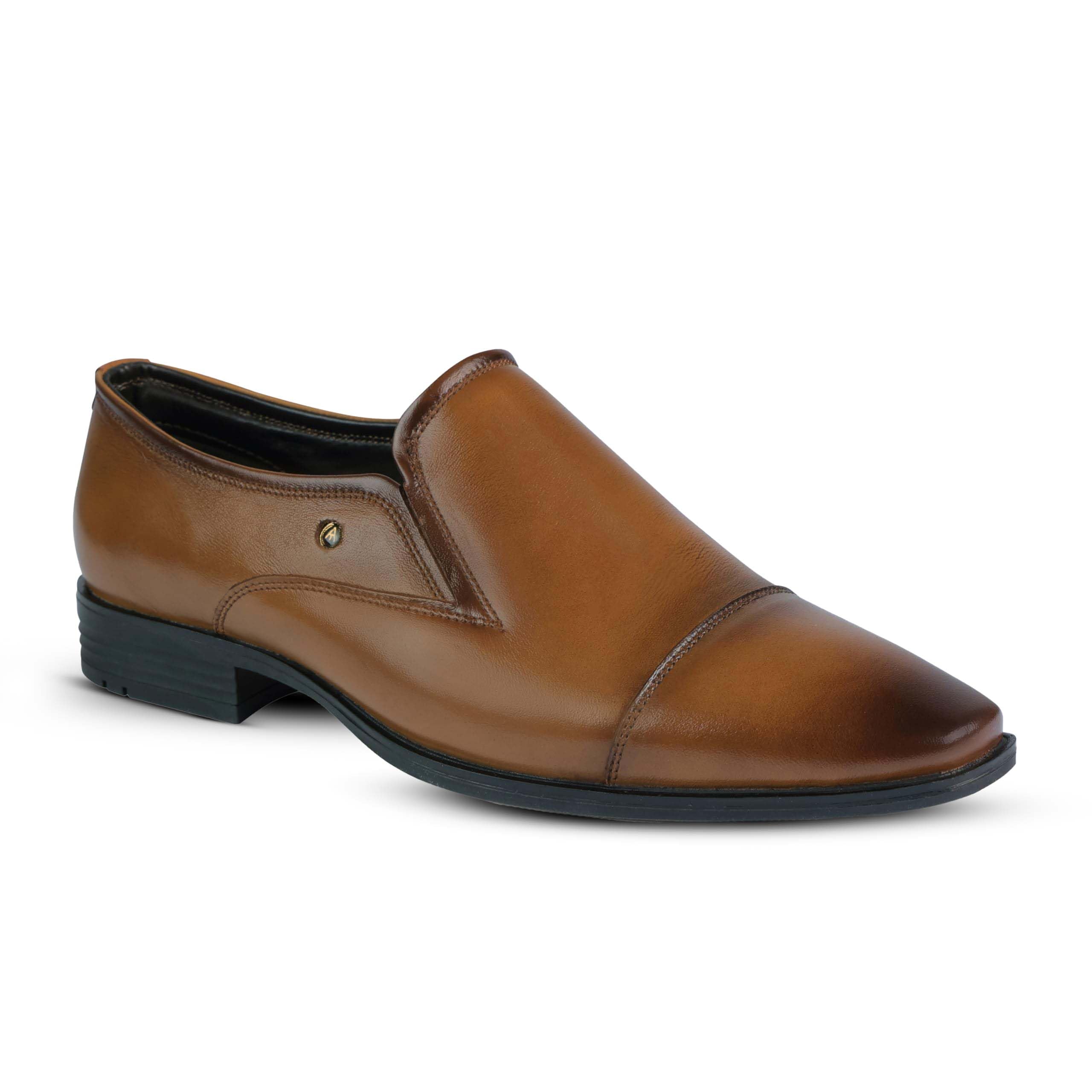 ALBERTO TORRESI Classic Leather Slip-On Formal Shoes for Men - Durable Dress Shoes with Timeless Style and Comfortable Fit - Ideal for Business - Tan - 9 UK/India (B0CRBFHYJJ) Amazon Price History, Amazon Price Tracker