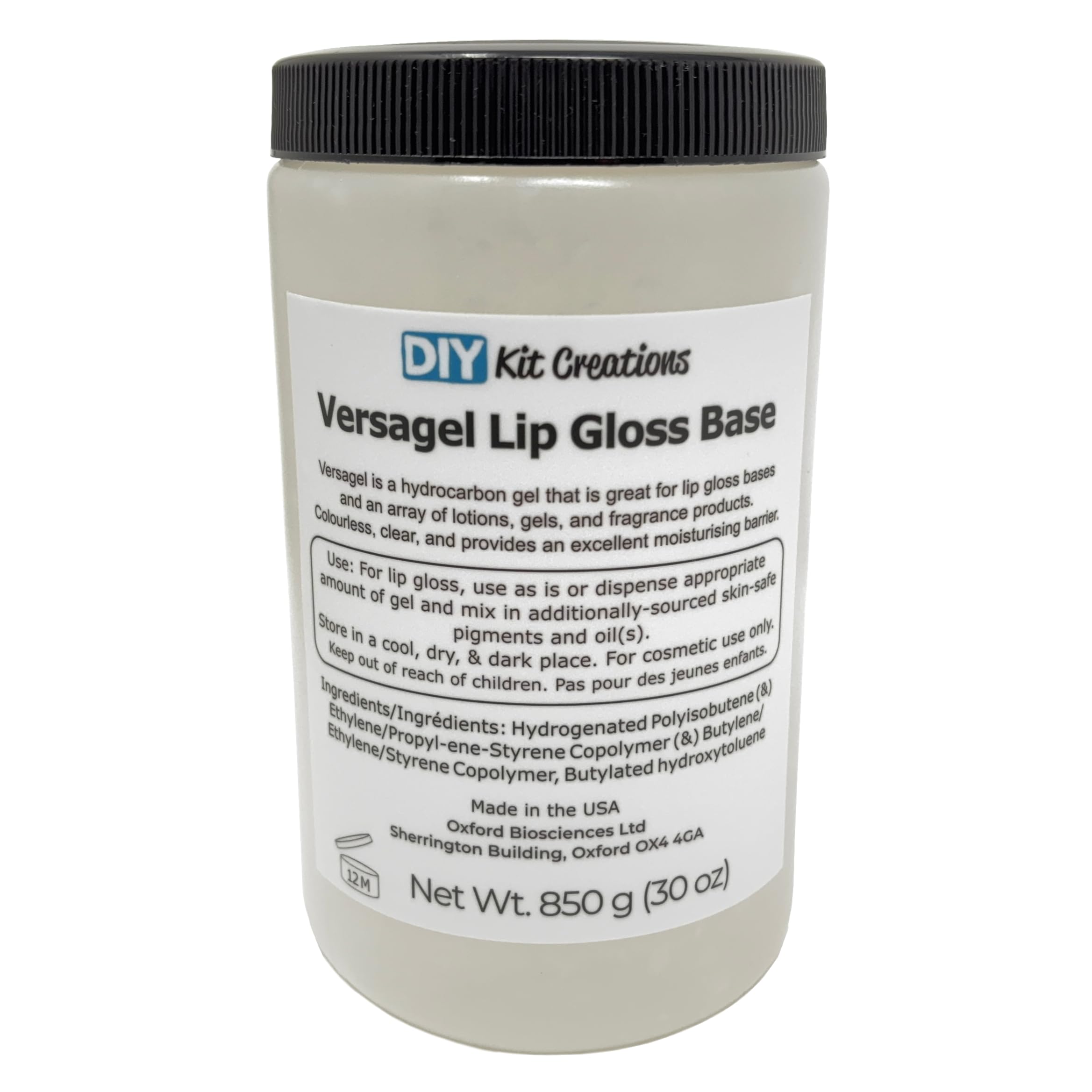Versagel ME 750 Lip Gloss Base Gel – 850g (30 oz)