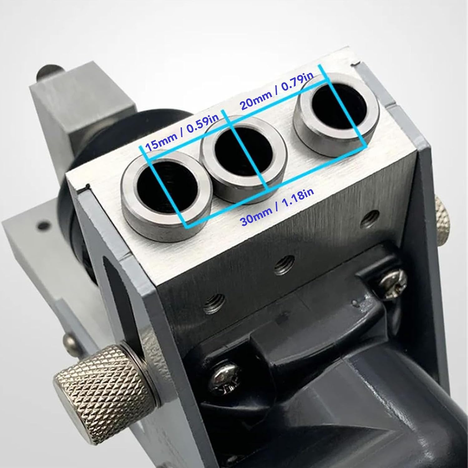 Fafeicy Single Side Pocket Hole Jig Kit with 15 Degree Angle and Vacuum Adapter for Clean Woodworking Projects for Woodworkers and DIYers