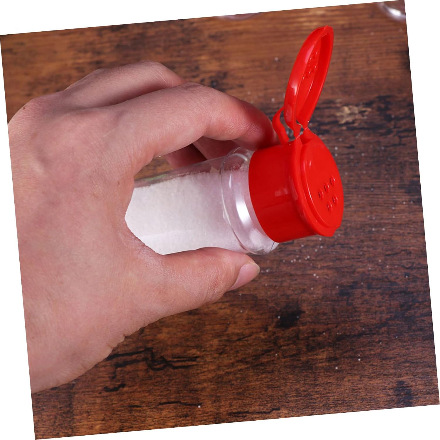 10 Pack Plastic Pepper Shakers and Spice Bottles for Home Bbq