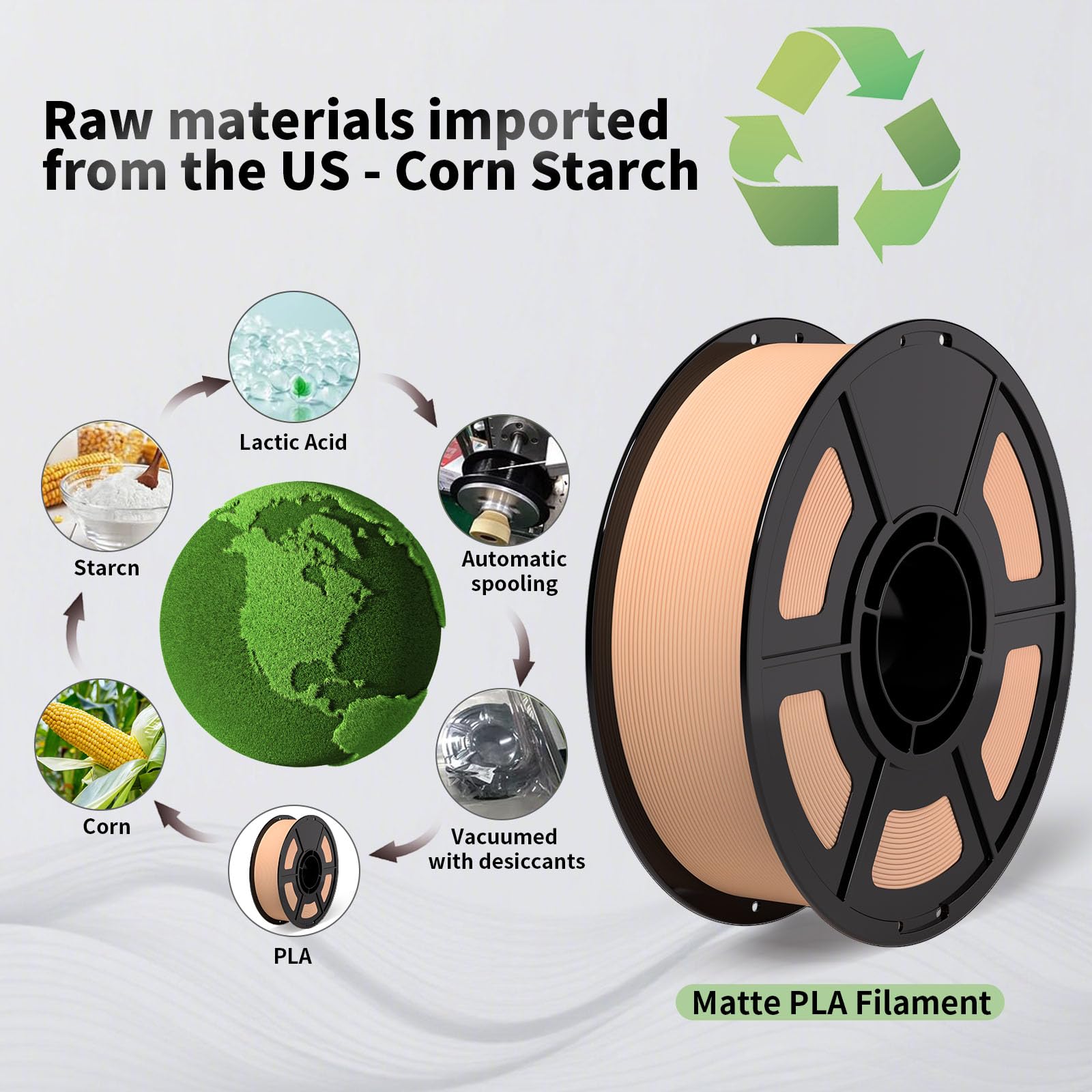 iSANMATE Matte PLA Filament - Skin Color for Bambu -5 iSANMATE Matte PLA Filament - Skin Color for Bambu -5