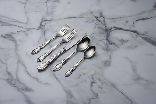 Miniatura 7 de Oneida Louisiana - Juego de cubiertos finos de 20 piezas, servicio para 4, acero inoxidable 188