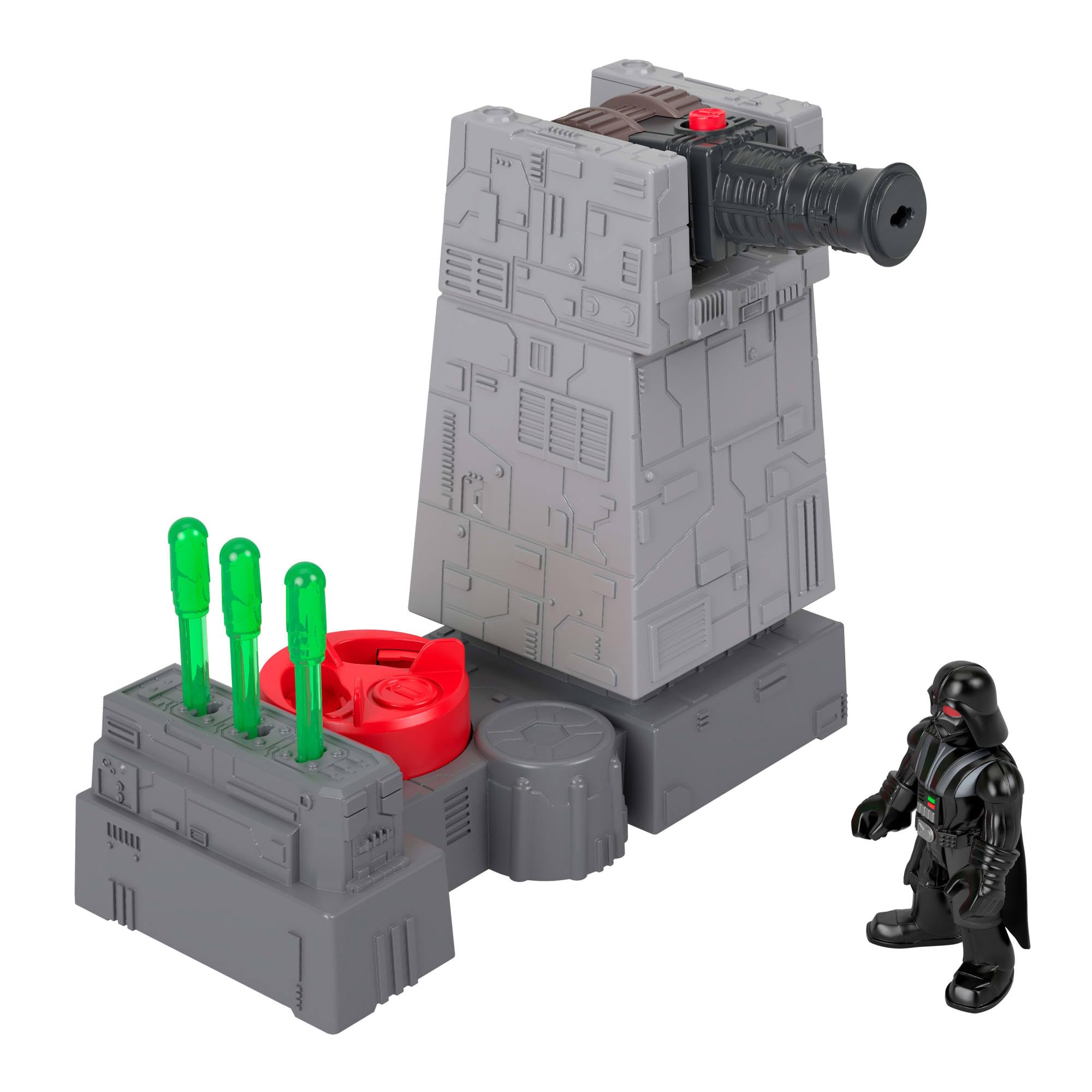 Fisher-Price Imaginext STAR WARS Toys Death Star Turret Cannon with Darth Vader Metal Character Key for Kids Ages 3+ Years, JCY30