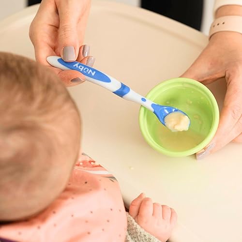 Miniatura 4 de Nuby 6 cucharas de destete de mango largo, surtido, talla única