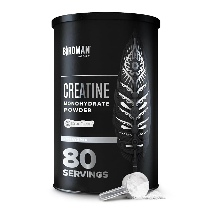 BIRDMAN Suplemento de creatina monohidratada micronizada em pó, 5 g por porção, 400 g
