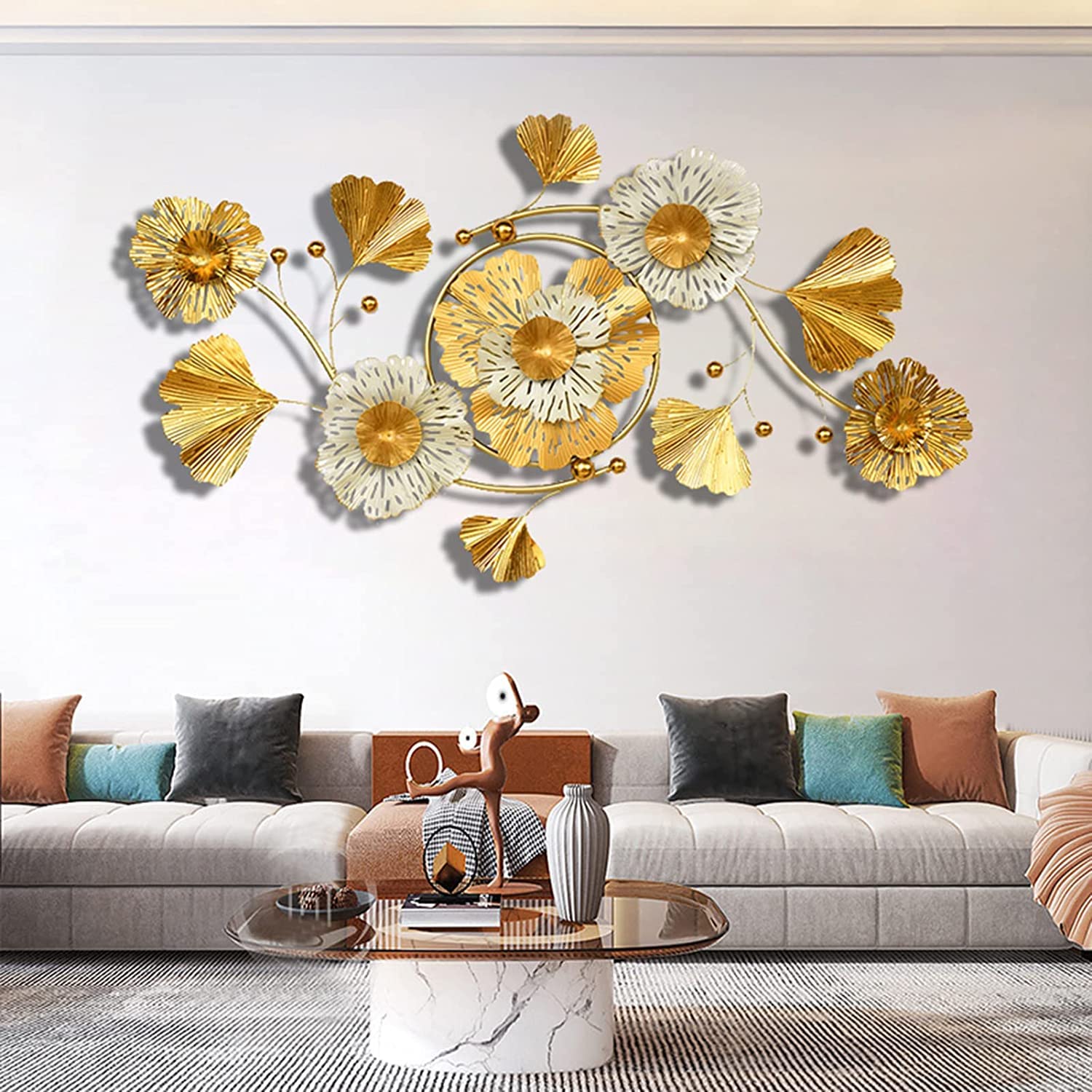 壁掛けアート　ハンドメイド　粘土アート 陶器の壁掛け、粘土の壁飾り、気まぐれな陶芸アート、壁掛け、素朴芸術