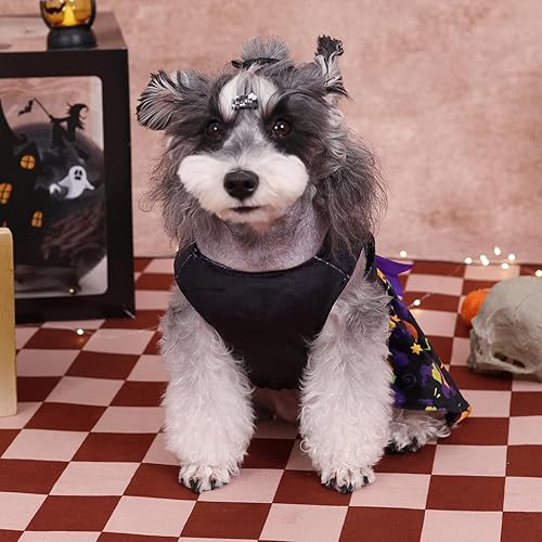 Miniatura 86 de CuteBone - Vestido de terciopelo para perros pequeños, para cachorros, ropa rosa para perros CVA02M-D