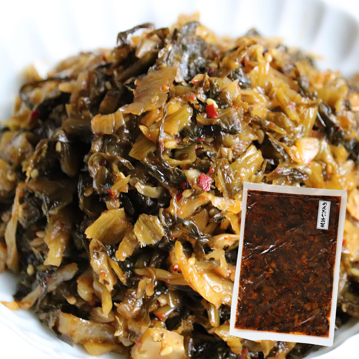 大地の生菓 福岡県産 辛子高菜 大地のからし高菜 旨味めんたい高菜 高菜漬け ピリ辛 ご飯のお供 国産 保存食 おにぎり ラーメン トッピング チャーハン おつまみ