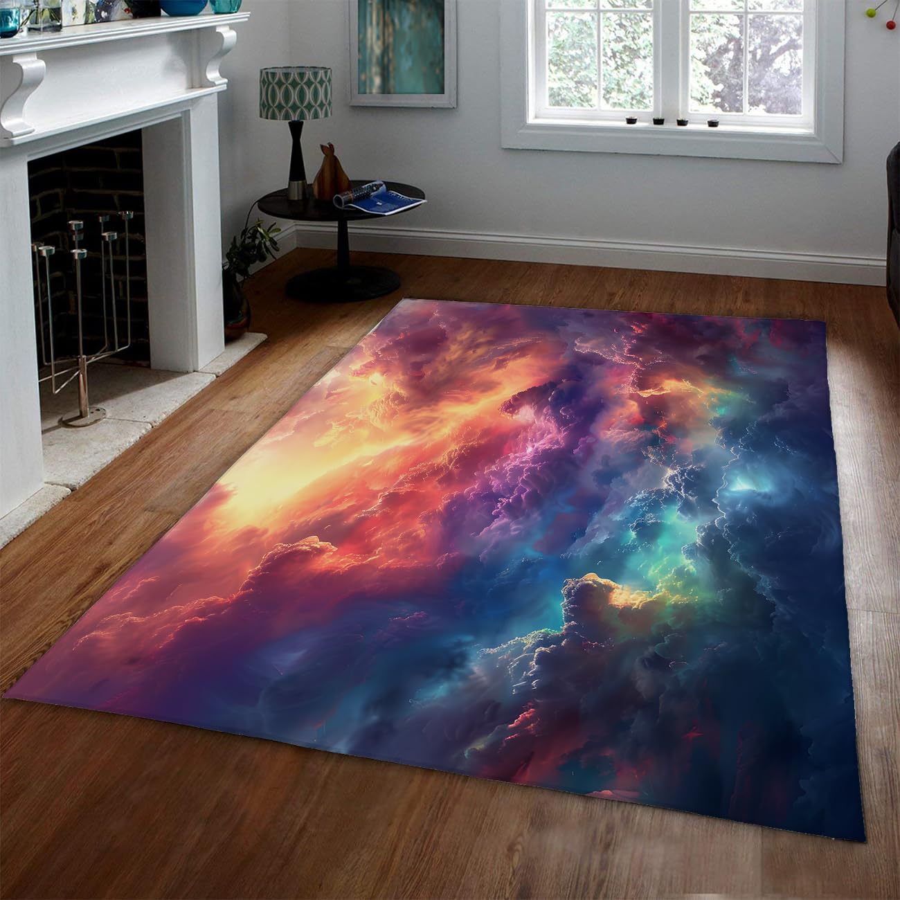 Tapis couloir lavable 120x150 fini les taches grace a cette carpette de salon poils bas