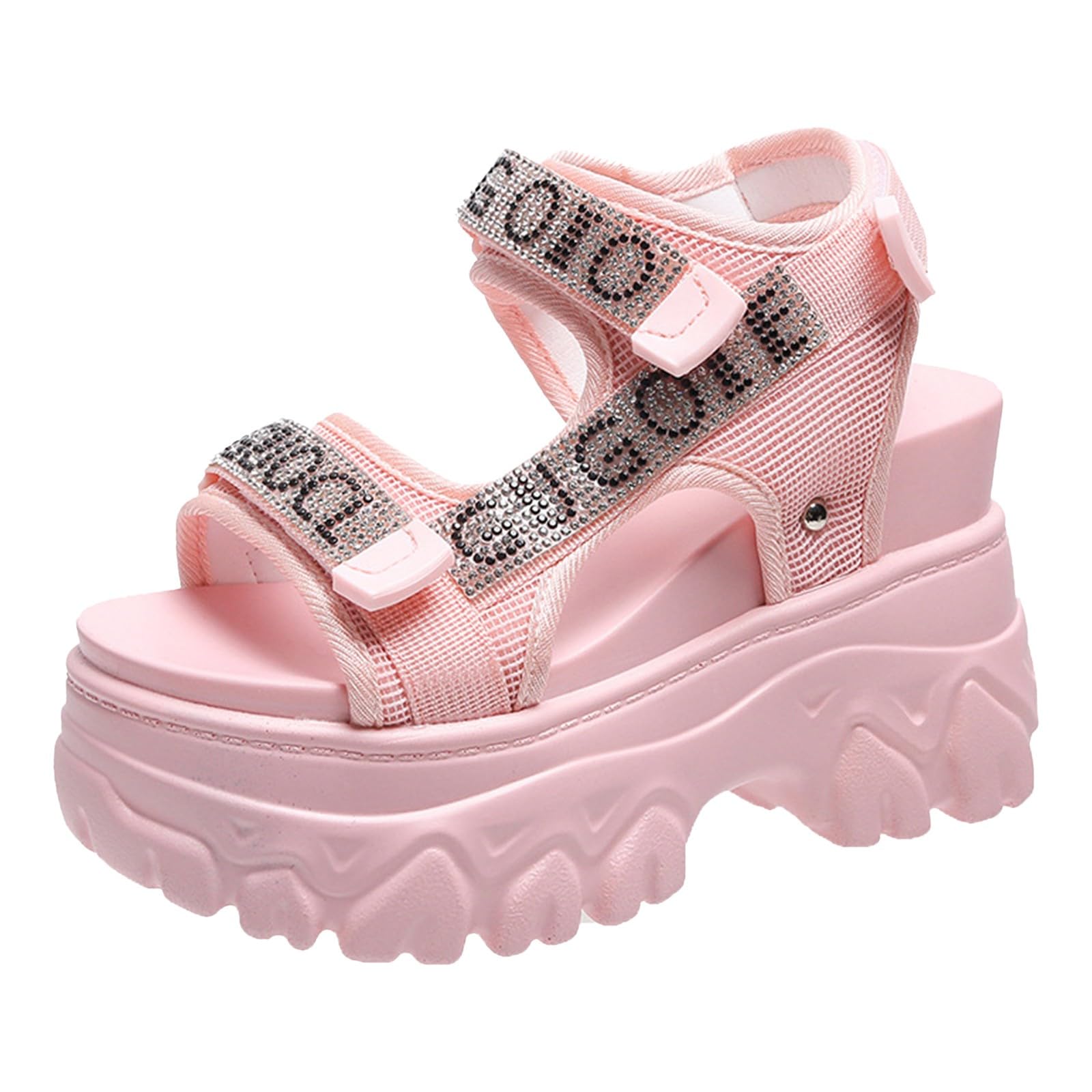 Generico Sandales Femme Compensé Confortables LéGèRes AntidéRapantes Semelle Souple Respirantes Chaussures Femme éTé Mode Mules OrthopéDiques Coupe Large Ville Usage Quotidien