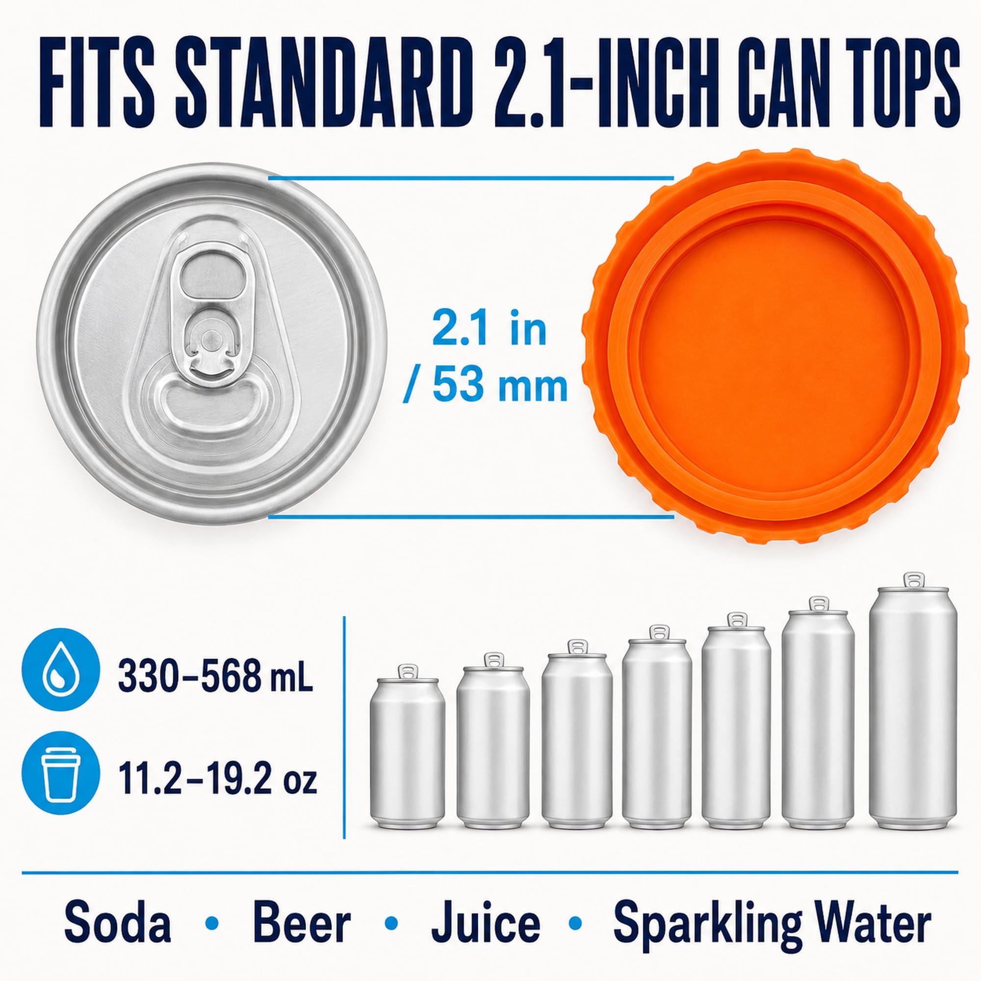 Reusable Soda Can Lids - Keep Drinks Fresh! -2 Reusable Soda Can Lids - Keep Drinks Fresh! -2