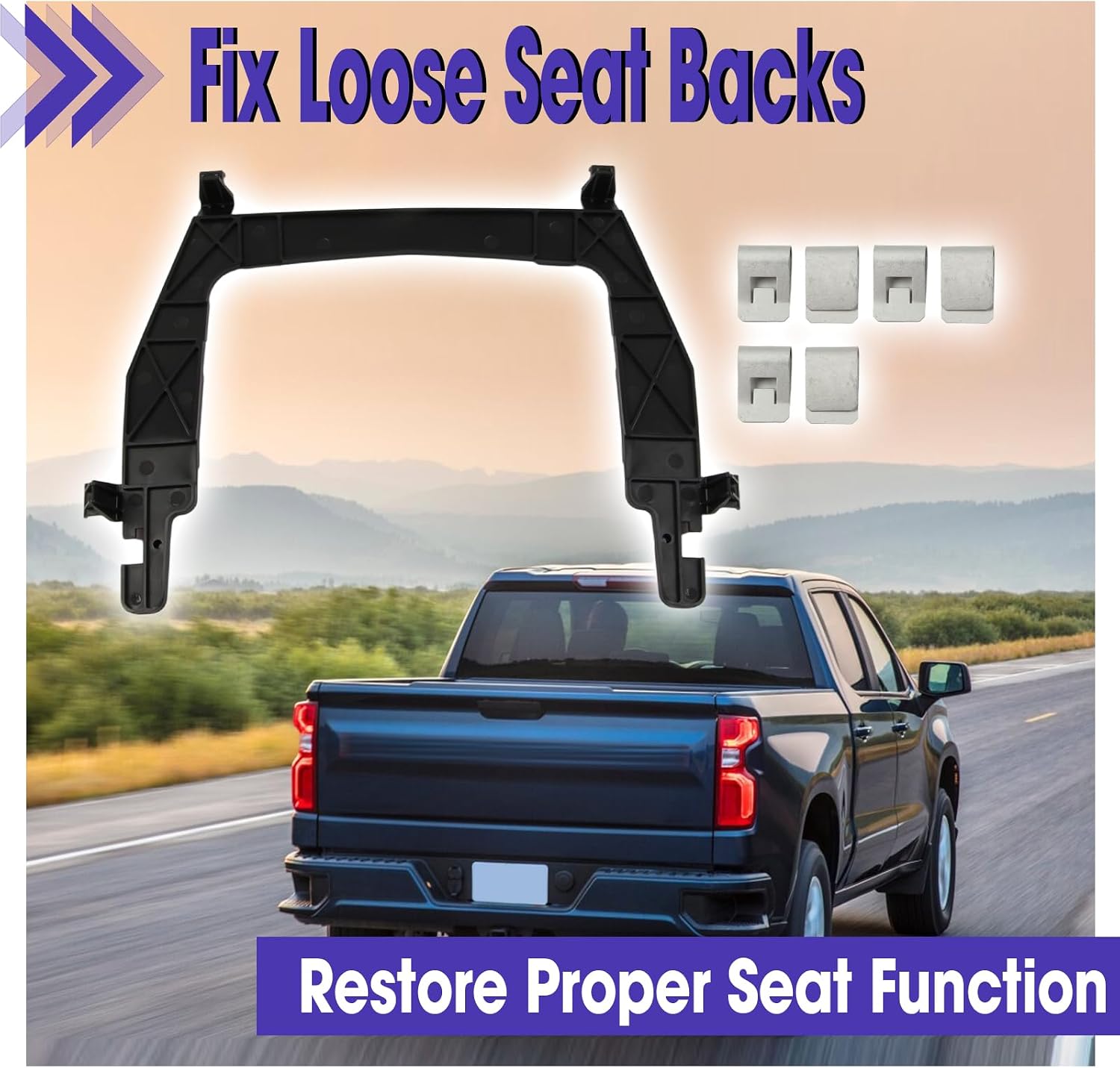 Front Seat Back Panel Bracket Replace 927-900 Fit for Chevrolet Silverado
