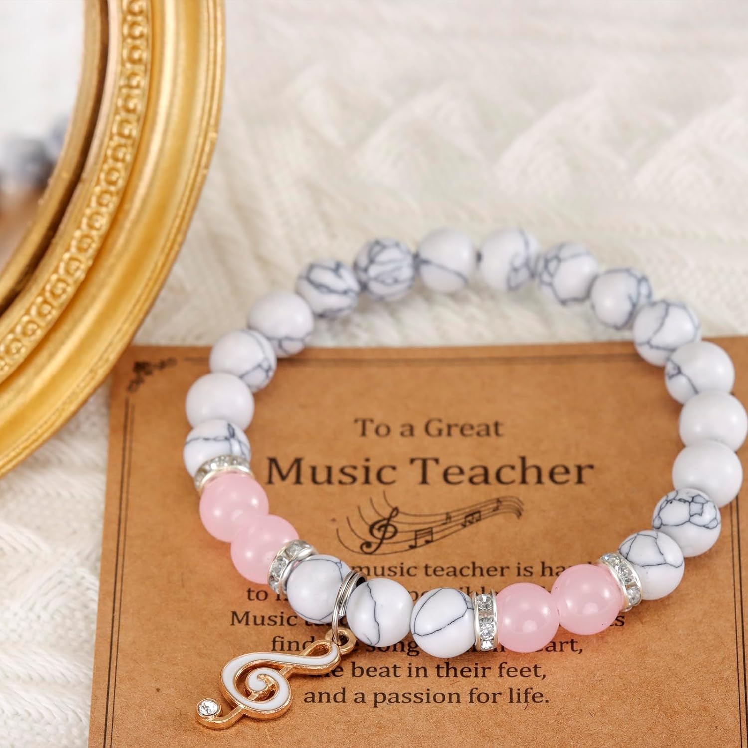 HUTIMY Music Teacher Appreciation Gifts Women Female from Student Items Birthday Stuff Music Teacher Bracelet image 4