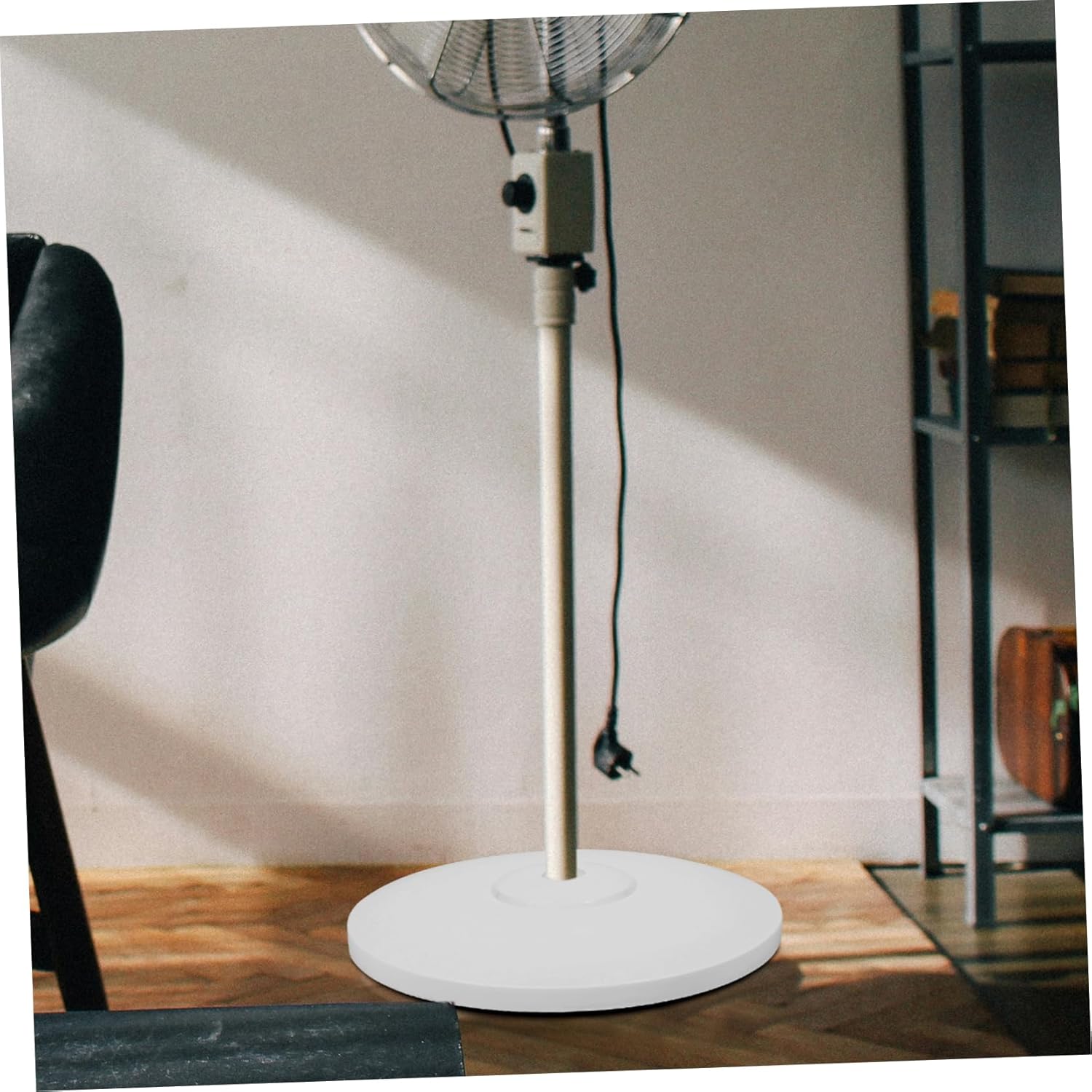 Electric Fan Pedestal Base Replacement Sturdy Plastic Floor Fan Chassis for Compatibility Easy Installation and Versatile Use Home Office