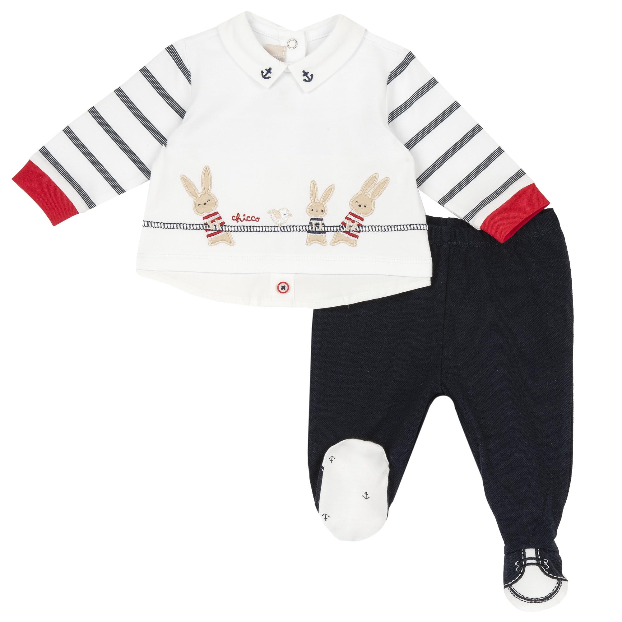 Chicco Coprifasce E Ghettina in Cotone Pigiamino per Bambino e Neonato Bimbo
