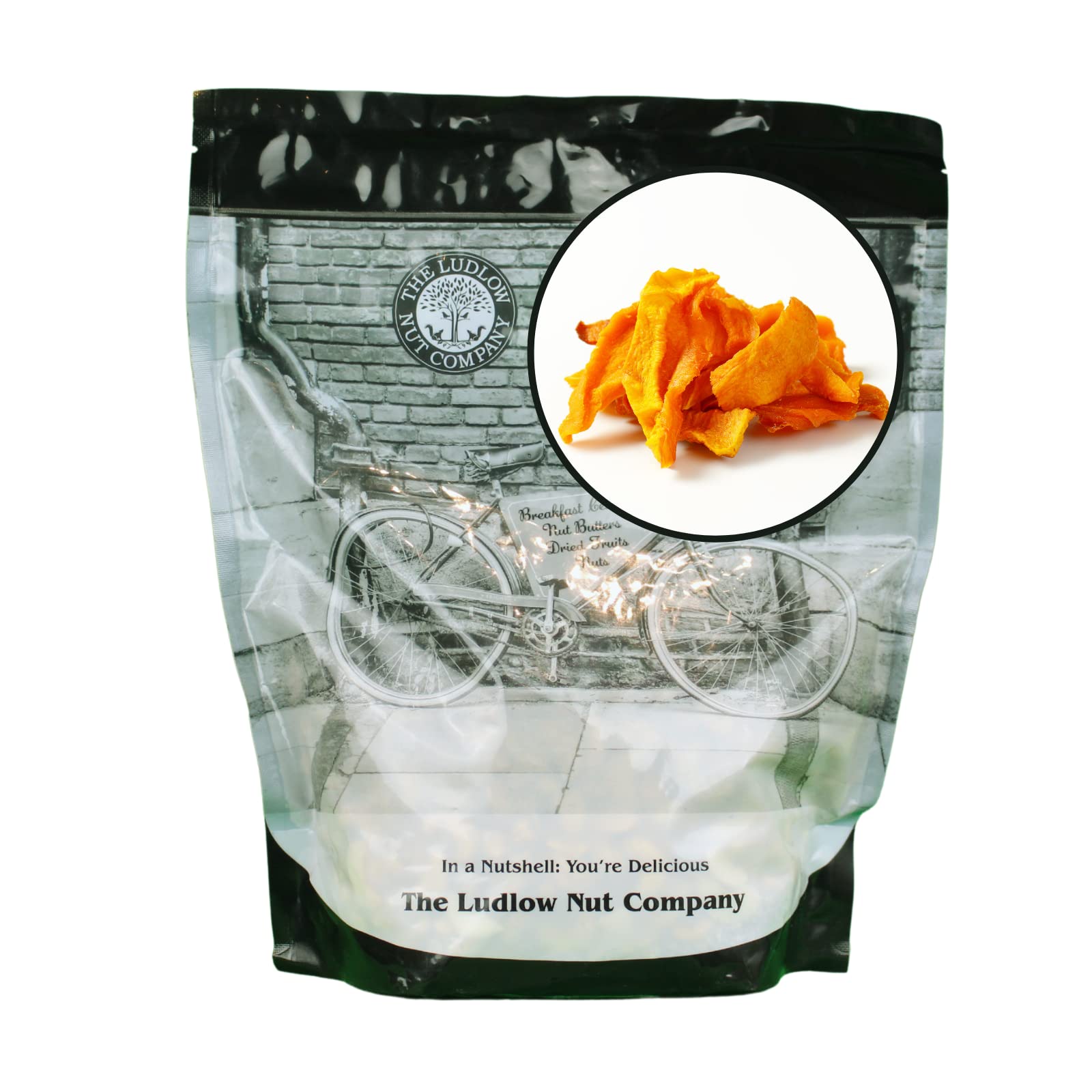 Mango Dried 1kg by Ludlow Nut - Healthy snacks - Low Calorie - Vegan snacks - Full of Nutrition - Rich in Vitamin C and Vitamin A