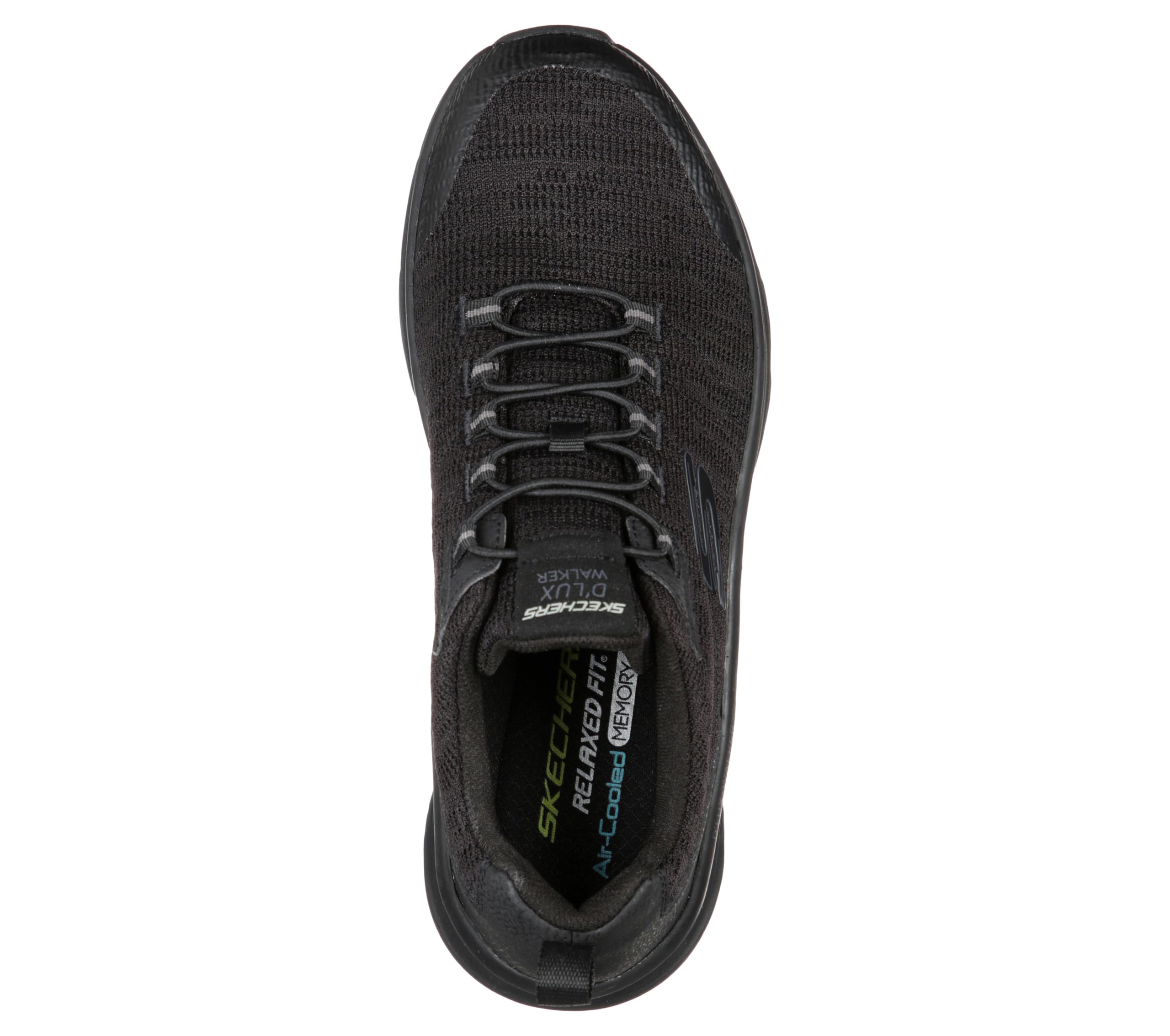 Skechers Men's D'lux Walker Pensive Oxford, Schwarz, 39.5 EU – Ansicht 5