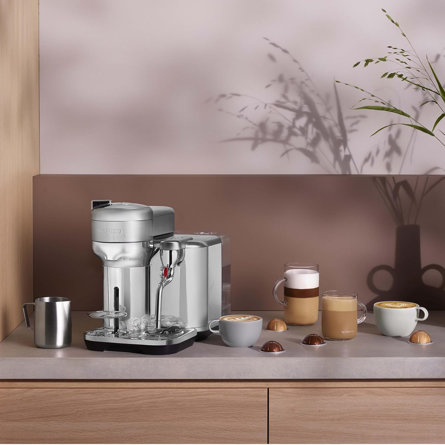 Nespresso Vertuo Creatista Coffee and Espresso Maker by Breville, Brushed Stainless Steel Descaling Kit