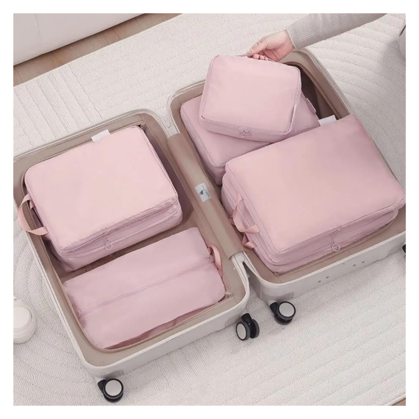 Bolsa Sujetador Viaje Bolsa de compresión de viaje portátil, bolsa de embalaje de almacenamiento de gran capacidad for ropa, organizador de equipaje que ahorra espacio