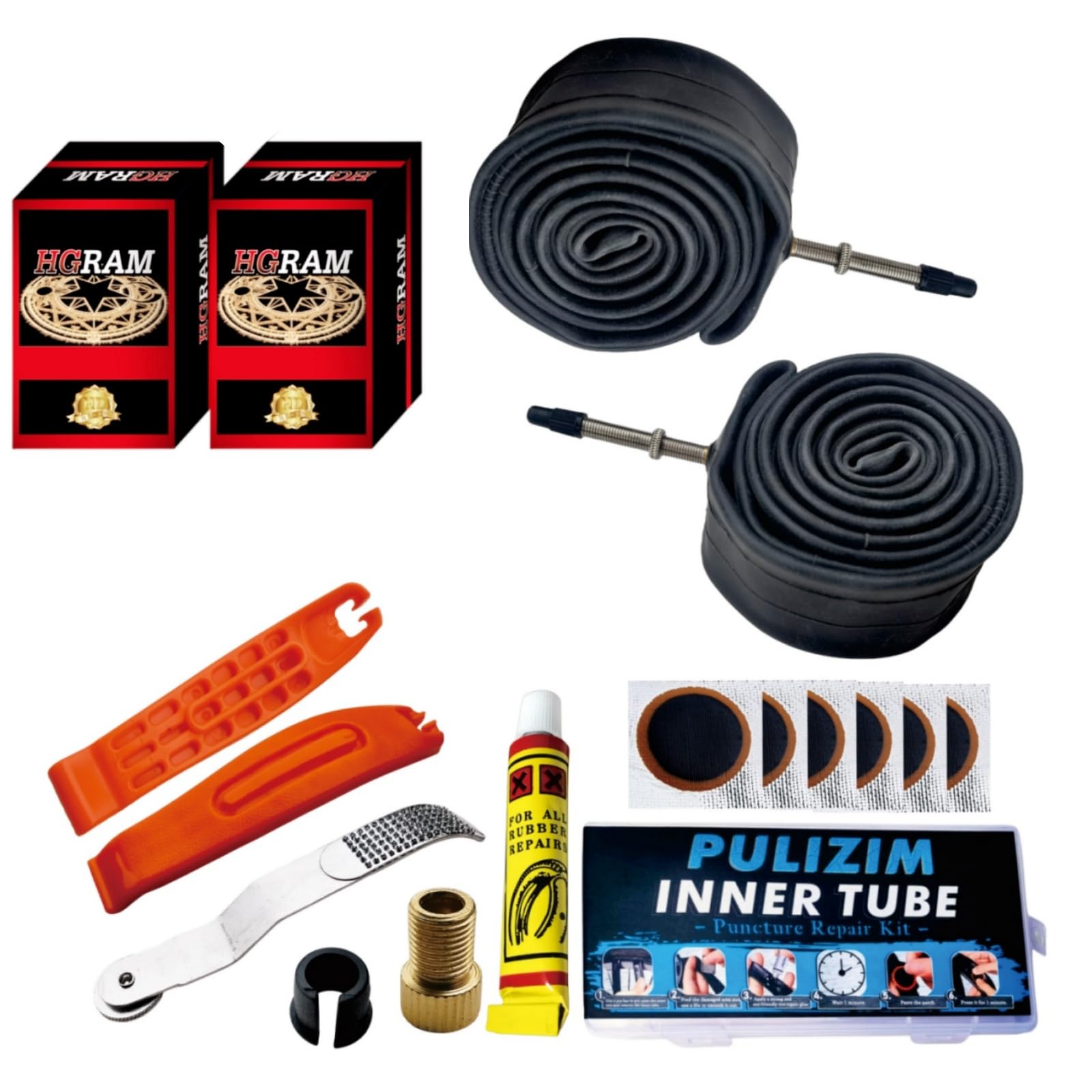 29 Inch Bike Tire Tube Presta, 29X1.75-29X2.5, Inner Tube for Mountain Bike, 47-622 to 62-622, Large