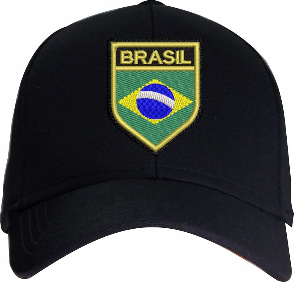 BONÉ BORDADO BRASÃO BRASIL
