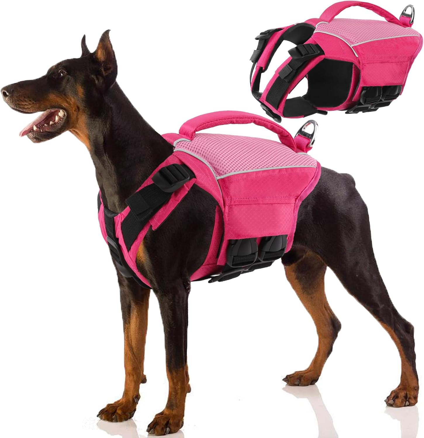 SUNFURA Dog Life Jacket Large, XXL Dog Life Vest for