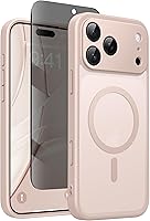 Vista 10 de Funda magnética para iPhone 17 Pro con protector de pantalla de privacidad [compatible con MagSafe] [protección de cámara] [grado militar]