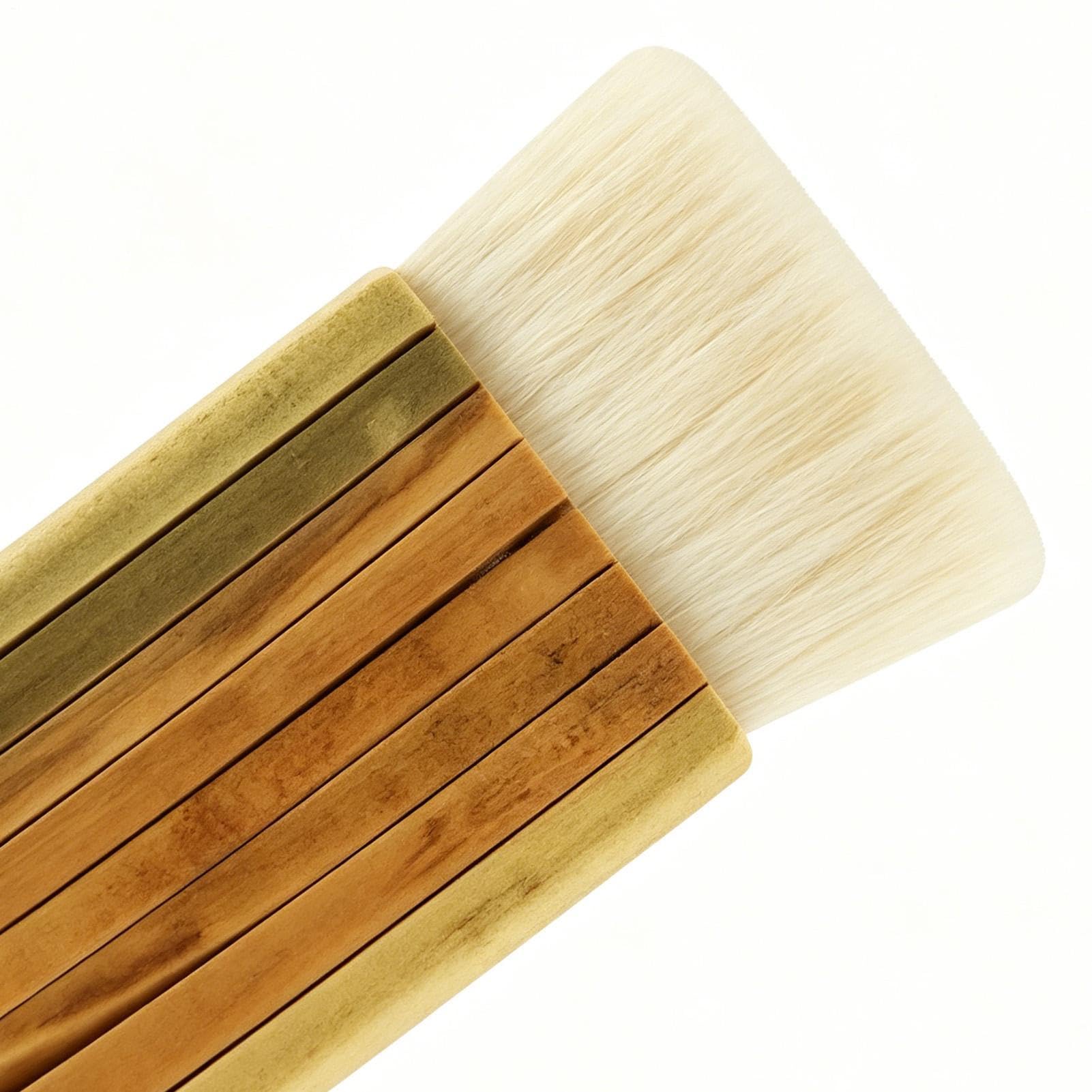 Set di Pennelli da Smalto per Terracotta 12 Pezzi Manico in Legno | Set di Pennelli per Acrilico per la Casa, lo Studio, Scuola, Laboratorio, la Ceramica, l'Argilla, i Principianti, gli