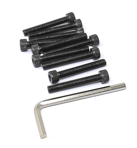 Miniatura 132 de iexcell 720 piezas de acero de aleación M4 x 6/8/10/12/16/20/25/30/35/40/45/50 de grado 12.9, tornillos de cabeza hexagonal, tornillos, arandelas