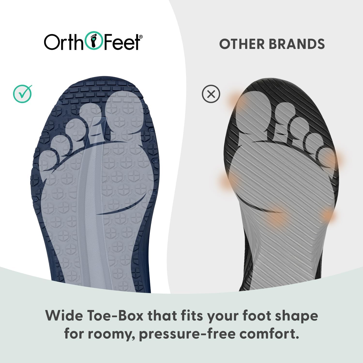 Orthofeet Men's Orthopedic Race Running Shoes - Image 5