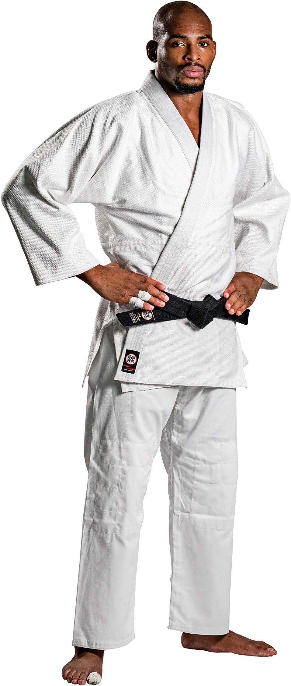 Ronin Judo Gi - Professional Made Martial Arts Uniform - Single Weave Bleach Kimono - Perfect for Competition or Training + White Belt