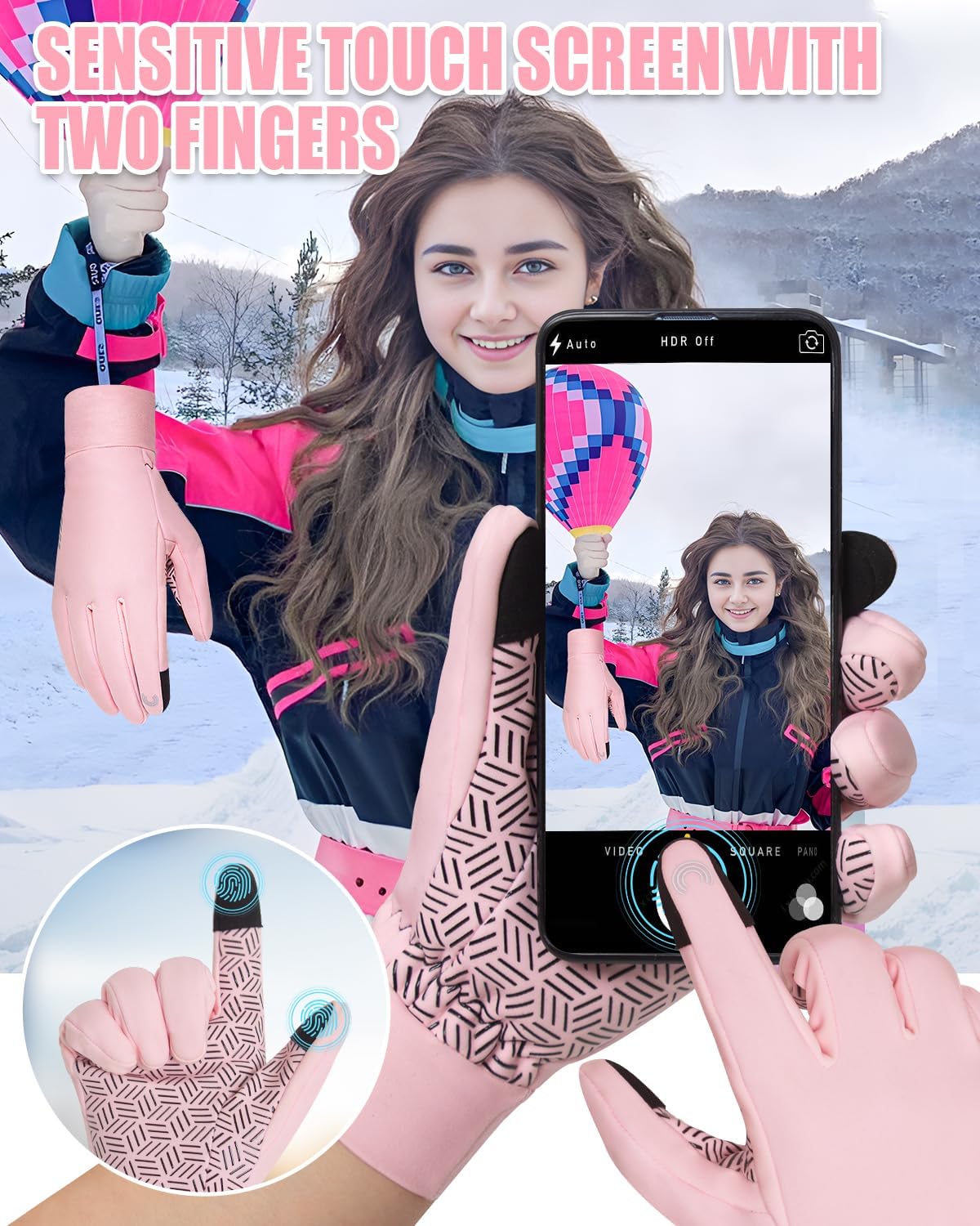 RIGWARL Gloves for Cool&Cold Weather Waterproof, Winter Gloves for Men Women Touch Screen - Image 3