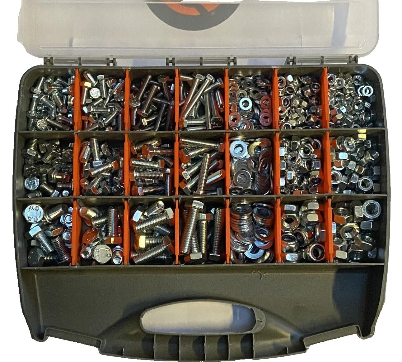 UNF Imperial 1/4", 5/16" & 3/8" Mixed Assortment Fastener Kit - Nuts, Bolts & Washers