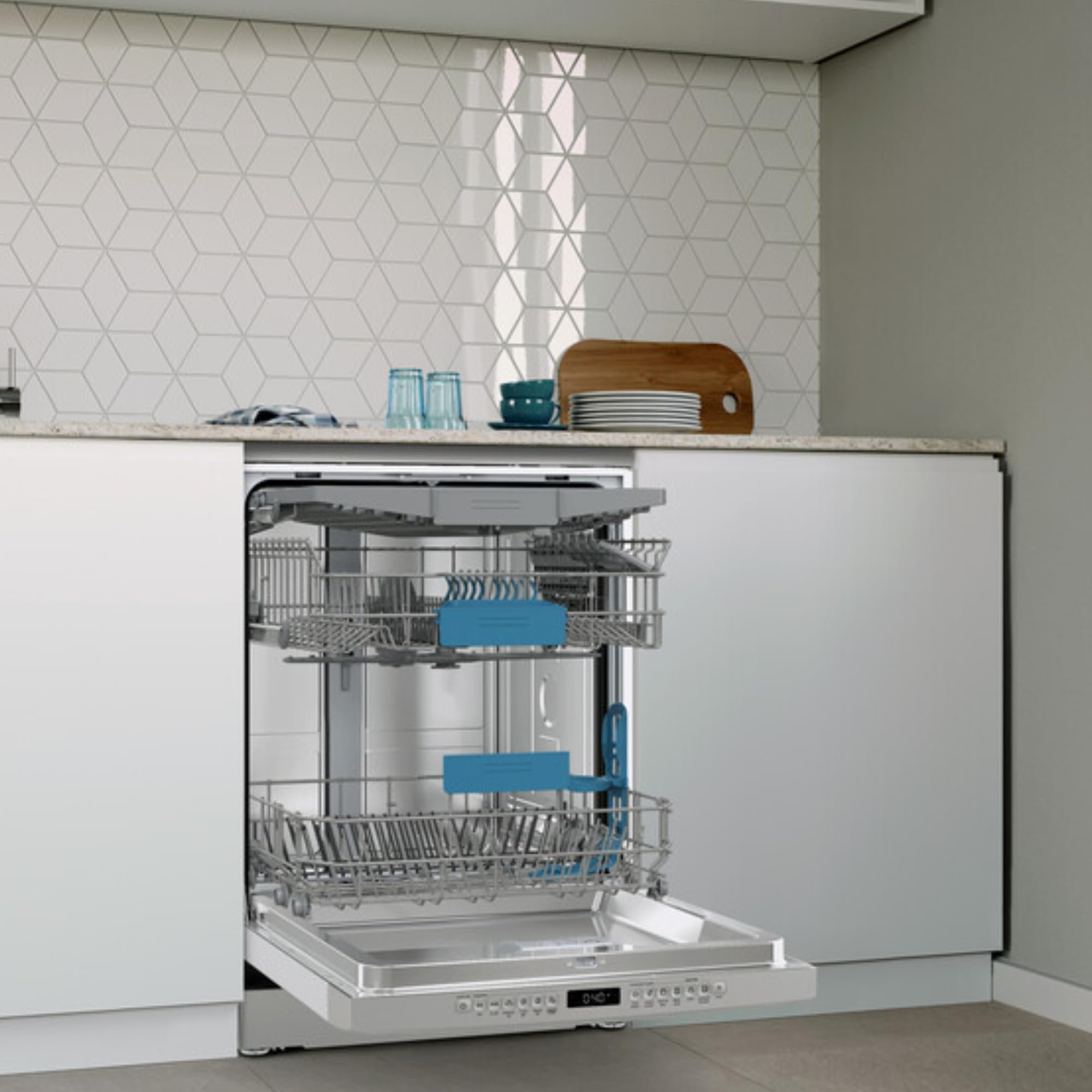 Balay, Lavastoviglie senza installazione, 60 cm. di larghezza, 13 servizi, 3 ° vassoio, Home Connect, Pausa+carico, funzione media carica, acciaio anti-impronte, 3VS6364IA
