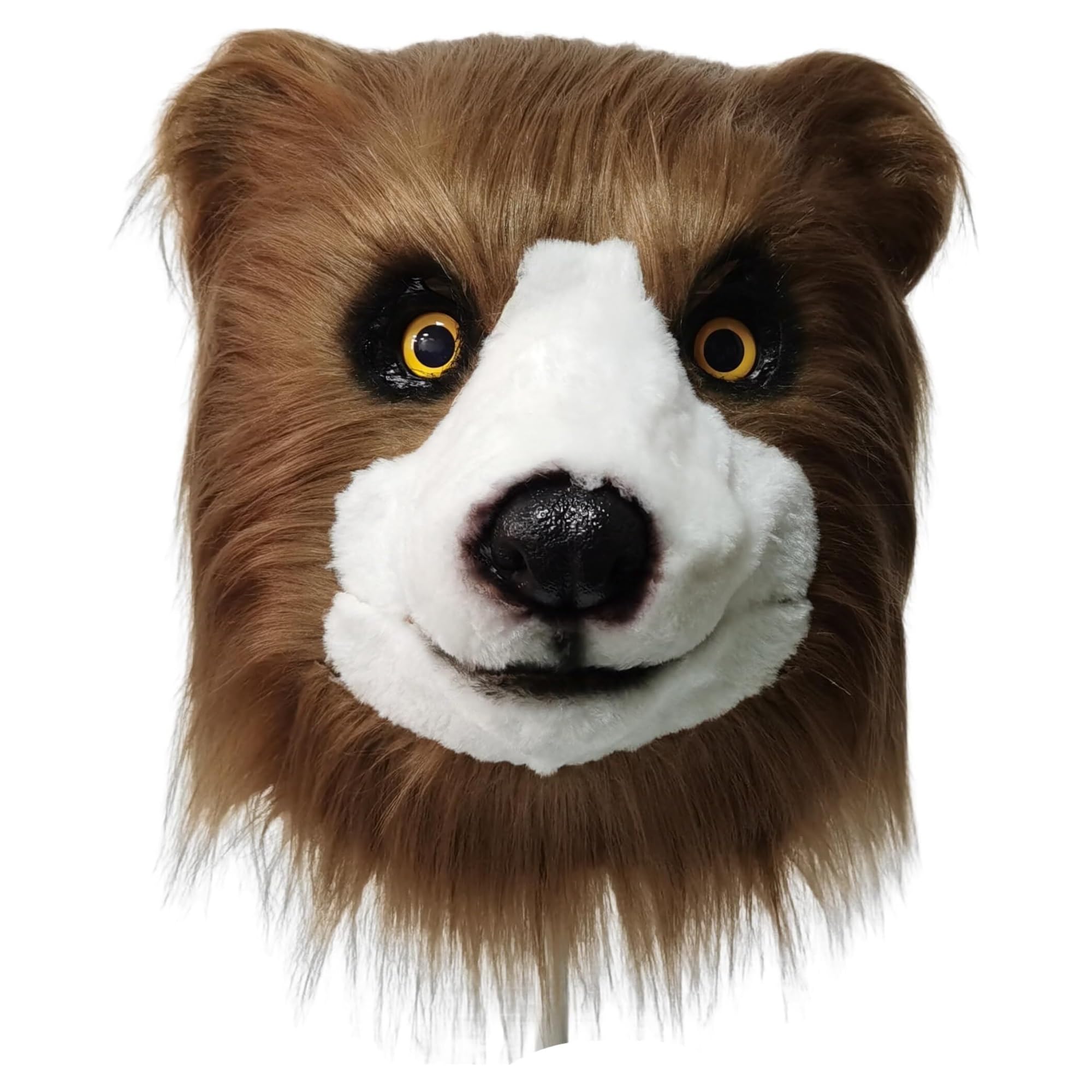 Realistyczna maska niedźwiedzia dla dorosłych, lateksowa maska na całą twarz, kostium na Halloween, cosplay i imprezy tematyczne