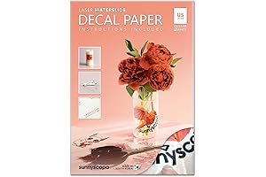 White Waterslide Decal Paper for Laser Printers