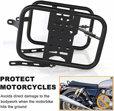 For Royal Enfield 650 Interceptor Continental GT 2019-2025 Motorbike Saddlebag Support Racks Mounting Brackets Pannier