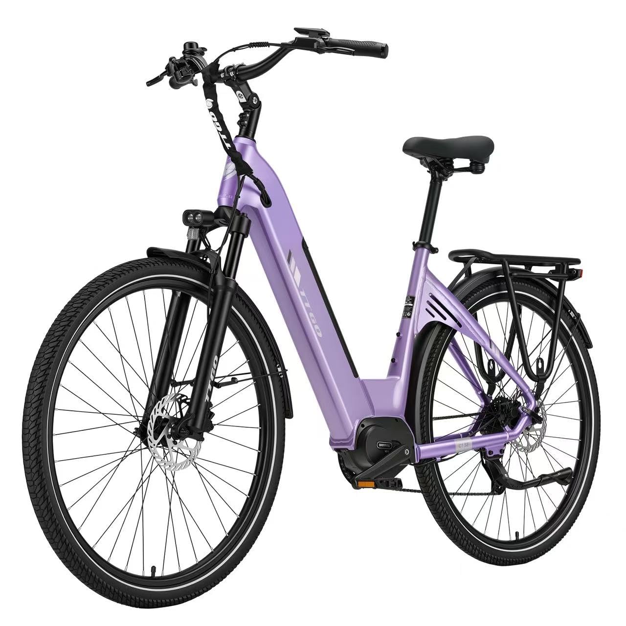 ttgo C7 SE E-Bike 28 Zoll für Damen und Herren, Elektrofahrrad mit 250W Mittelmotor, 36V 18Ah Akku, 9-Gang bis 25 km/h, 130–150 km Reichweite, Hydraulische Scheibenbremsen