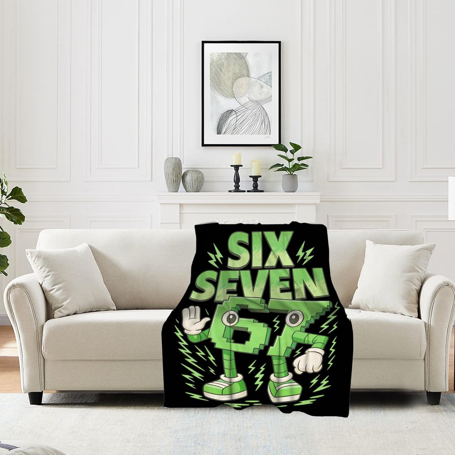 67 Six Seven 6 7 Italian Brainrot Throw Blanket Bed Blanket Blankets for Couch