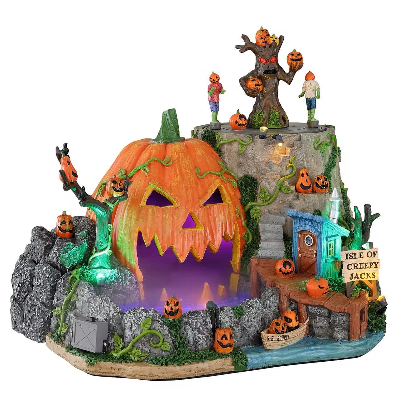 Amazon.com: Lemax Isle of Creepy Jacks, with 4.5V Adaptor #14824