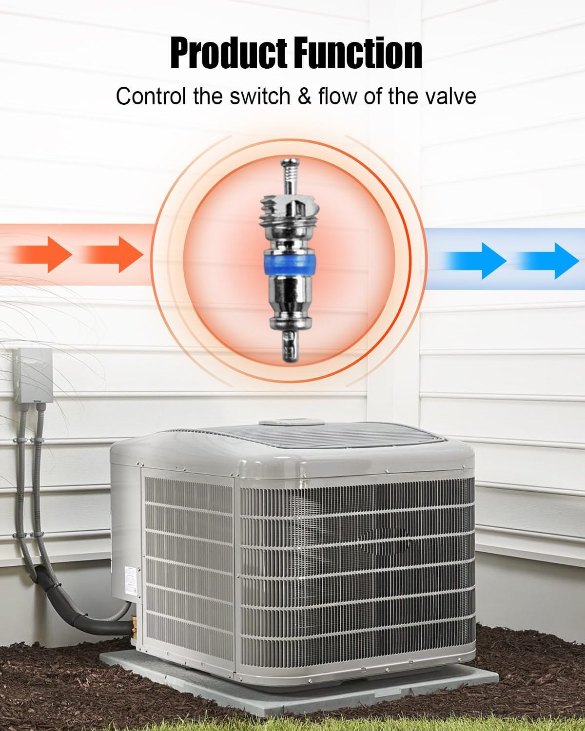 50 Pcs Air Conditioning Valve Core Fit for HVAC R410 R32 R22, HVAC High Pressure Valve Cores with Teflon Seal for Refrigeration Systems and Air Conditioning