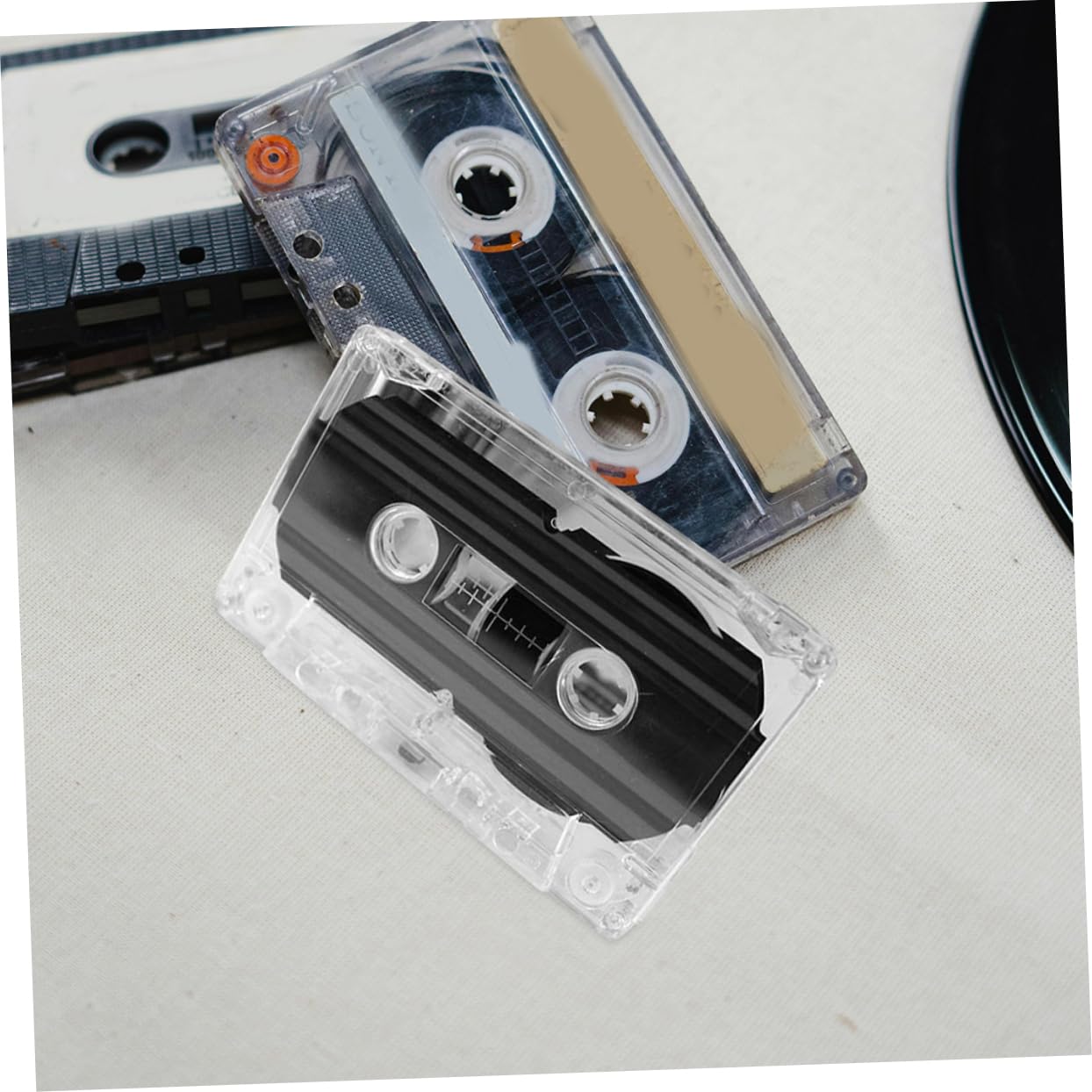 jojofuny Support De Cassette Plastique Transparent Lot De 6 Boîtes De Rangement pour Cassettes Audio Compactes Protection Et Organisation pour Bureau Et Maison