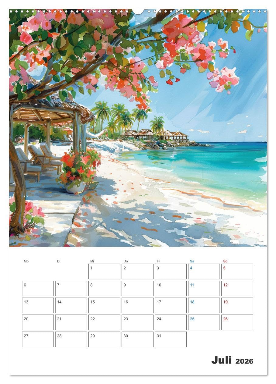 Sand zwischen den Zehen (hochwertiger Premium Wandkalender 2026 DIN A2 hoch), Kunstdruck in Hochglanz: Sand zwischen den Zehen: Poetische Gedanken ... Magie des Meeres einfangen. (CALVENDO Natur)