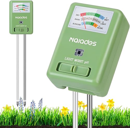 Miniatura 9 de Medidor de humedad de suelo 3 en 1 con luz y probador de pH para plantas de interior y exterior, jardín, césped, granja (no necesita batería)
