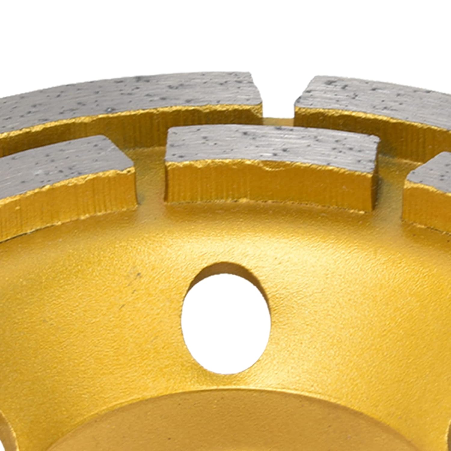 Diamond Concrete Grinding Wheel, Double Row Concrete Grinding Wheels Diamond Cup Grinding Wheel for Angle Grinder Shaping Cleaning Concrete Masonry Marble Granite Brick (125mm)