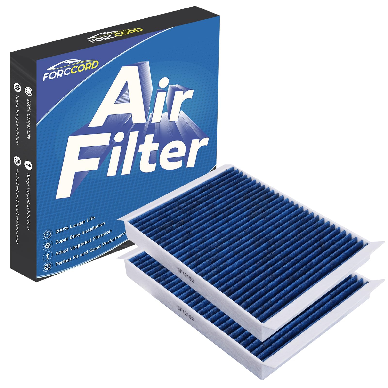 2-Pack Cabin Air Filters for Ford Mustang 2015-2023