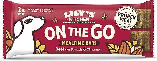 Lily's Kitchen Beef On the Go Bars for Dogs 2 x 40g